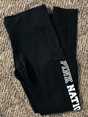 Victoria's Secret PINK NATION Black Leggings